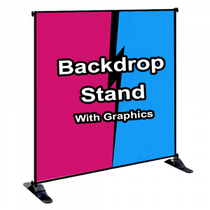 Backdrop Banner Stand With Graphics