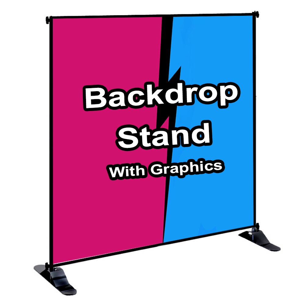 Backdrop Banner Stand With Graphics
